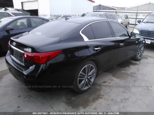 JN1BV7AP3EM688898 - 2014 INFINITI Q50 PREMIUM/SPORT BLACK photo 4