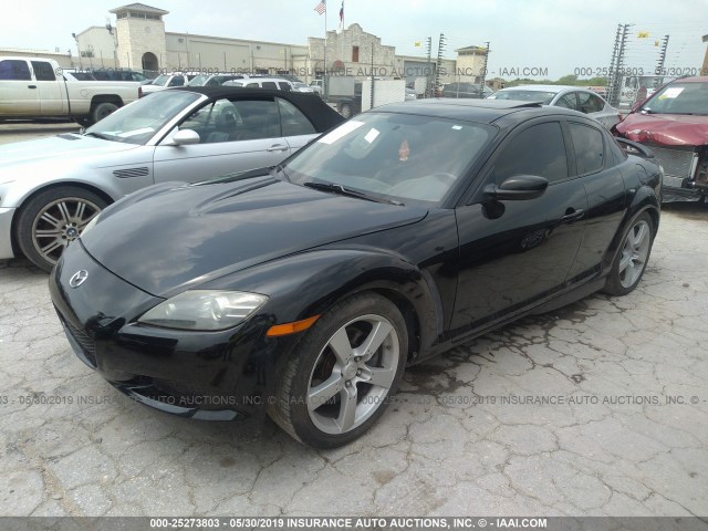 JM1FE17N240110654 - 2004 MAZDA RX8 BLACK photo 2