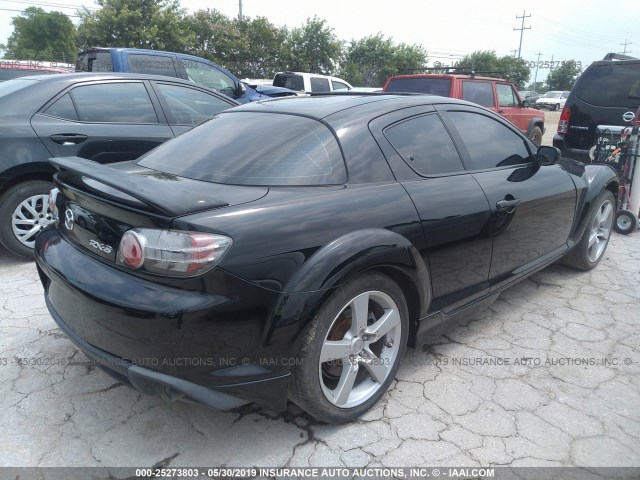 JM1FE17N240110654 - 2004 MAZDA RX8 BLACK photo 4