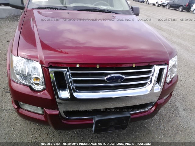 1FMEU73E27UB61765 - 2007 FORD EXPLORER XLT RED photo 6