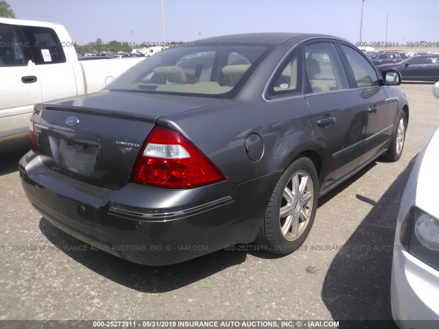 1FAHP25146G156172 - 2006 FORD FIVE HUNDRED LIMITED BROWN photo 4