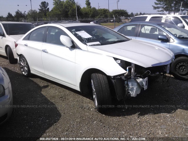 5NPEC4AB7CH437702 - 2012 HYUNDAI SONATA SE/LIMITED WHITE photo 1