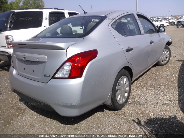 3N1CN7AP2FL930192 - 2015 NISSAN VERSA S/S PLUS/SV/SL SILVER photo 4