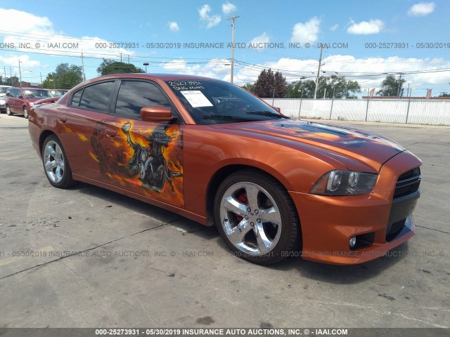 2B3CL5CT8BH507302 - 2011 DODGE CHARGER R/T ORANGE photo 1