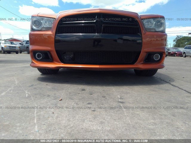 2B3CL5CT8BH507302 - 2011 DODGE CHARGER R/T ORANGE photo 6