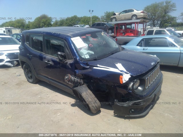 ZACCJBAB1HPG27785 - 2017 JEEP RENEGADE SPORT BLUE photo 1