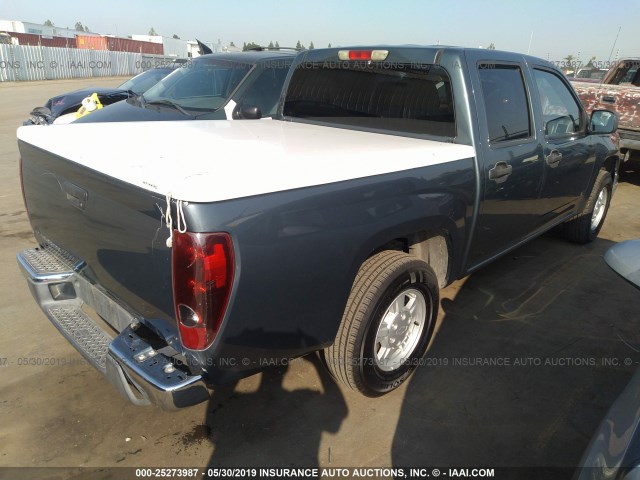 1GCCS136968249839 - 2006 CHEVROLET COLORADO BLUE photo 4