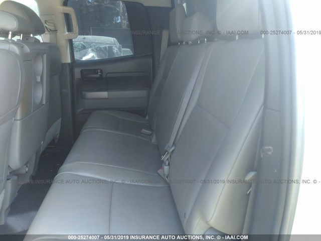 5TFCY5F1XCX014292 - 2012 TOYOTA TUNDRA DOUBLE CAB SR5 GRAY photo 8