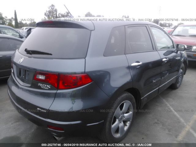 5J8TB18247A007106 - 2007 ACURA RDX  Blue photo 4