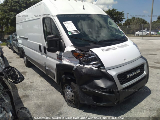 3C6TRVDG6KE531180 - 2019 RAM PROMASTER 2500  WHITE photo 1