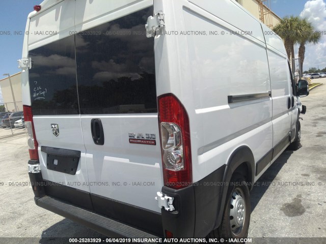 3C6TRVDG6KE531180 - 2019 RAM PROMASTER 2500  WHITE photo 4