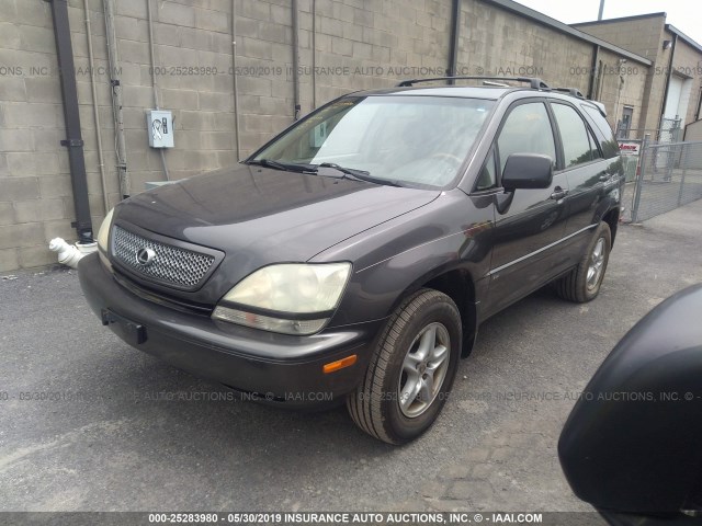 JTJHF10U020286426 - 2002 LEXUS RX 300 GRAY photo 2