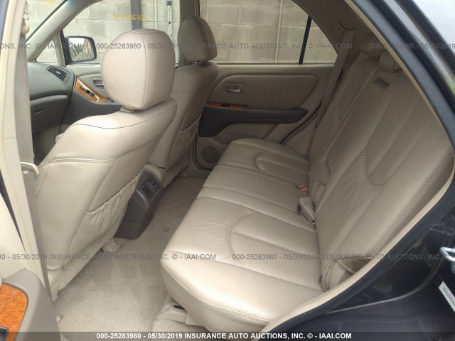 JTJHF10U020286426 - 2002 LEXUS RX 300 GRAY photo 8