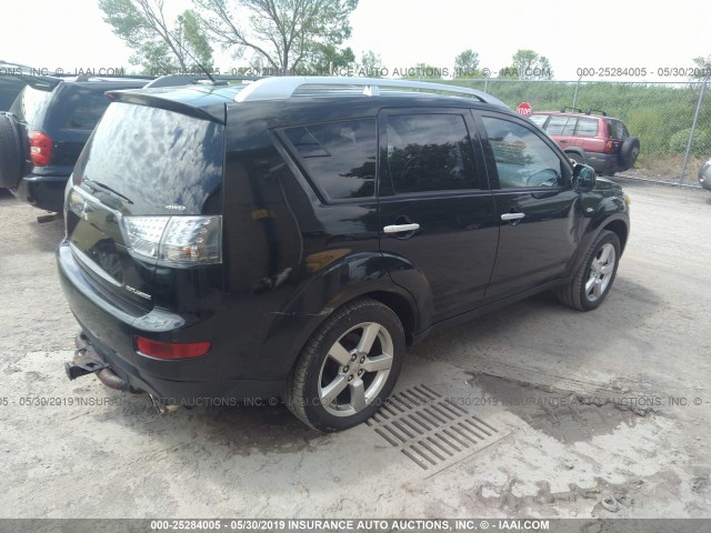 JA4MT41X07Z004626 - 2007 MITSUBISHI OUTLANDER XLS BLACK photo 4