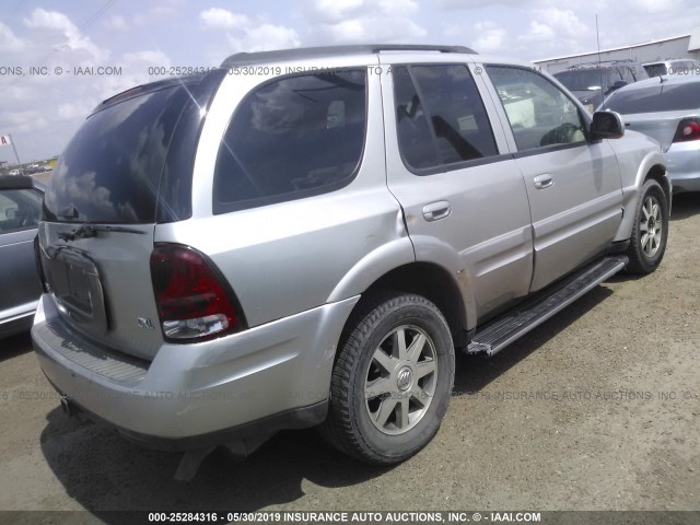 5GADS13S342192430 - 2004 BUICK RAINIER CXL GRAY photo 4