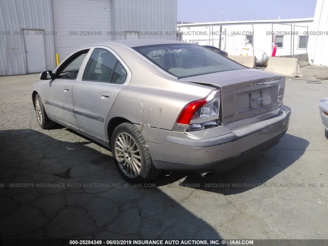 YV1RS53D922122290 - 2002 VOLVO S60 T5 Champagne photo 3