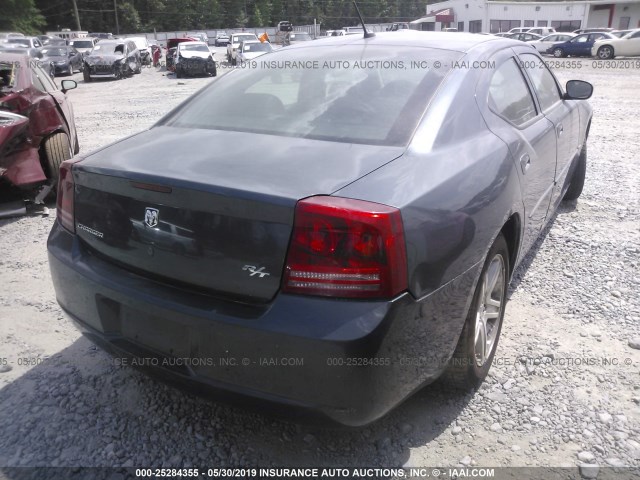 2B3KA53H68H201849 - 2008 DODGE CHARGER R/T GRAY photo 4