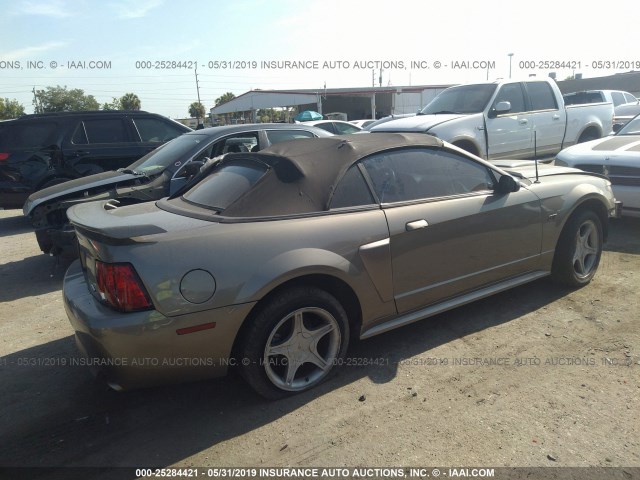 1FAFP45X82F180885 - 2002 FORD MUSTANG GT GRAY photo 4