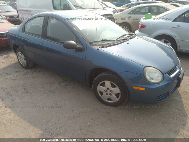 1B3ES26C93D239283 - 2003 DODGE NEON SE BLUE photo 1