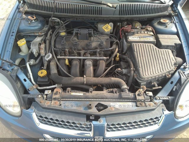 1B3ES26C93D239283 - 2003 DODGE NEON SE BLUE photo 10