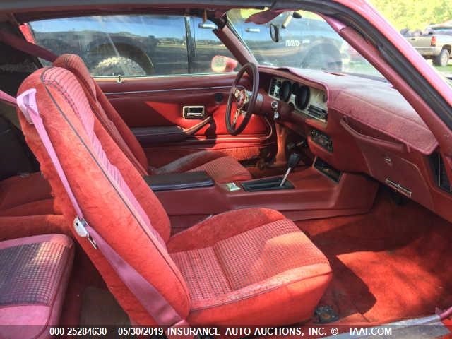 2T87Y9N147774 - 1979 PONTIAC FIREBIRD RED photo 5