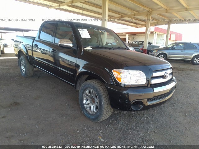 5TBET34156S515141 - 2006 TOYOTA TUNDRA DOUBLE CAB SR5 BLACK photo 1