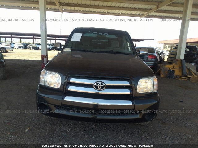 5TBET34156S515141 - 2006 TOYOTA TUNDRA DOUBLE CAB SR5 BLACK photo 6