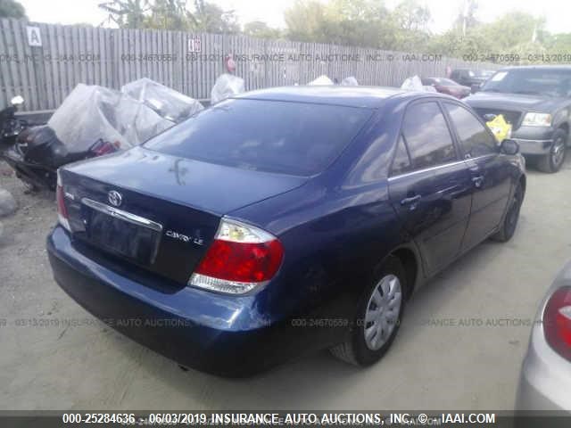 4T1BE32K35U095787 - 2005 TOYOTA CAMRY LE/XLE/SE GRAY photo 4