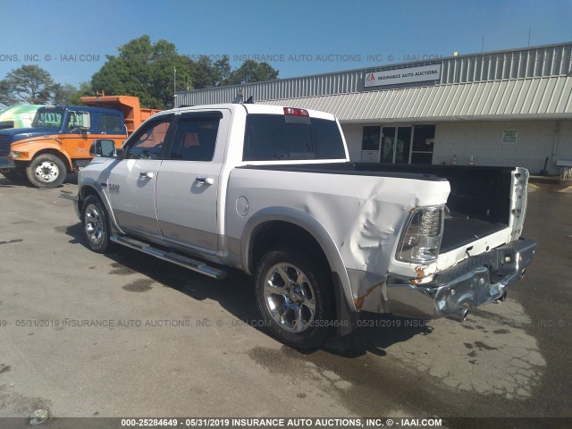 1C6RR7NM1FS671392 - 2015 RAM 1500 LARAMIE WHITE photo 3