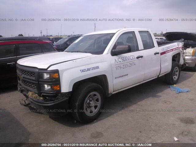 1GCRCPEC4EZ190804 - 2014 CHEVROLET SILVERADO C1500 WHITE photo 2