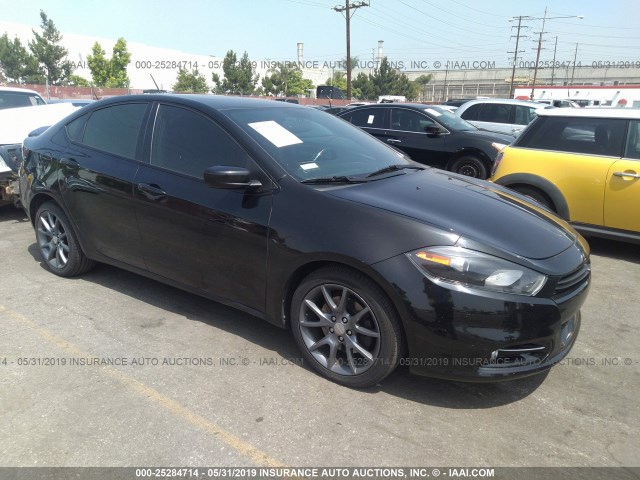 1C3CDFBAXDD148136 - 2013 DODGE DART SXT BLACK photo 1