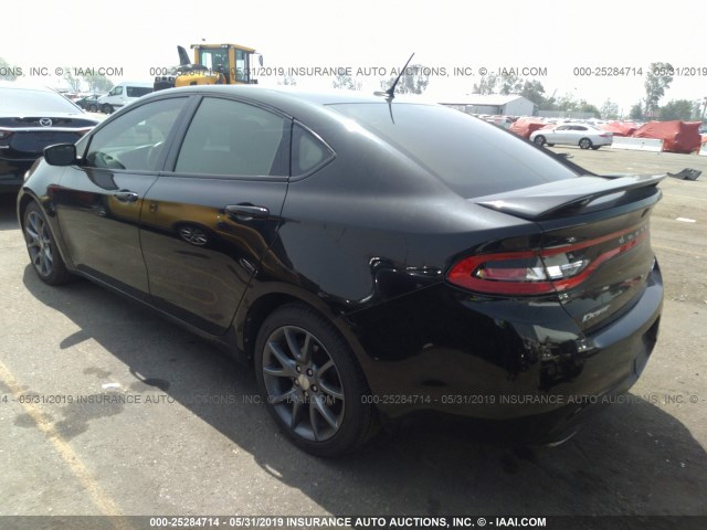 1C3CDFBAXDD148136 - 2013 DODGE DART SXT BLACK photo 3