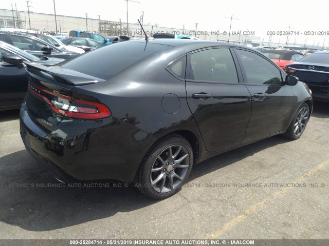 1C3CDFBAXDD148136 - 2013 DODGE DART SXT BLACK photo 4