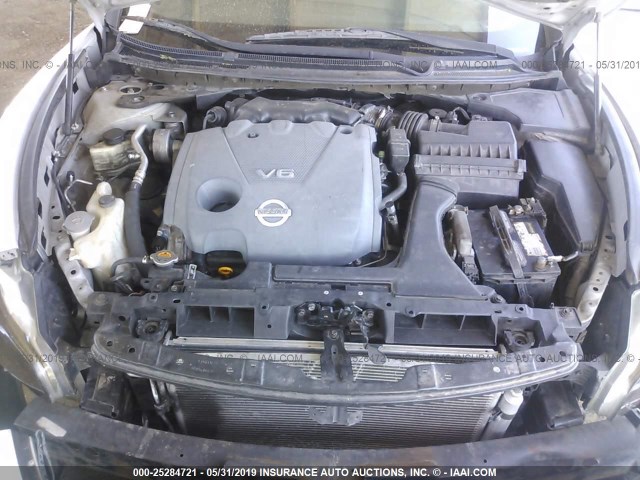 1N4AA51E29C815889 - 2009 NISSAN MAXIMA S/SV SILVER photo 10