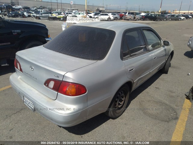 1NXBR12E1XZ231954 - 1999 TOYOTA COROLLA VE/CE/LE SILVER photo 4