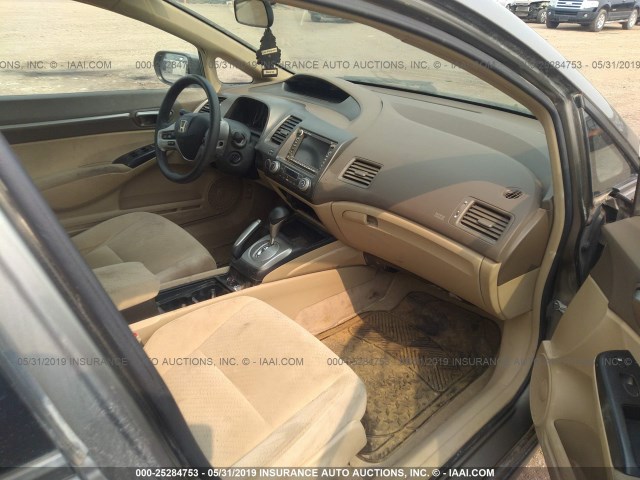 JHMFA36267S002852 - 2007 HONDA CIVIC HYBRID TAN photo 5