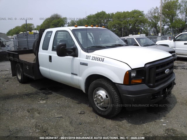 1FDWX36P07EB38884 - 2007 FORD F350 SUPER DUTY WHITE photo 1