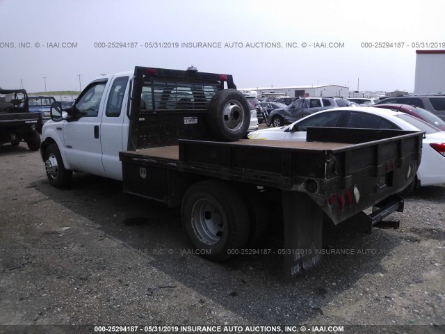 1FDWX36P07EB38884 - 2007 FORD F350 SUPER DUTY WHITE photo 3