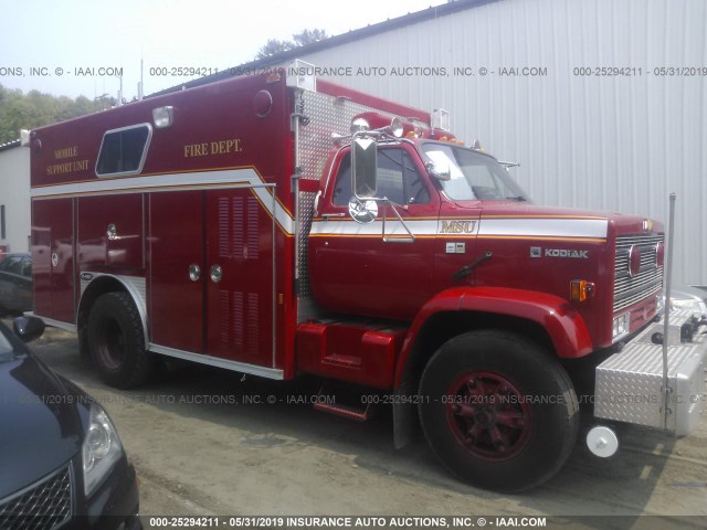 1GBM7D1Y2KV108817 - 1989 CHEVROLET C6500 C7D042 RED photo 1