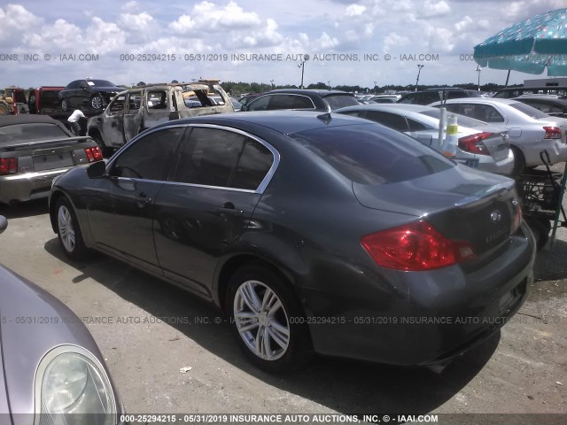 JN1CV6AR7CM970247 - 2012 INFINITI G37 GRAY photo 3