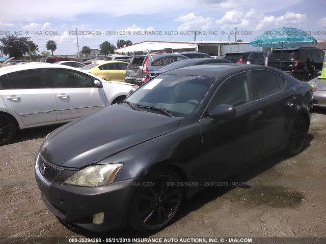 JTHBK262972028464 - 2007 LEXUS IS 250 GRAY photo 2