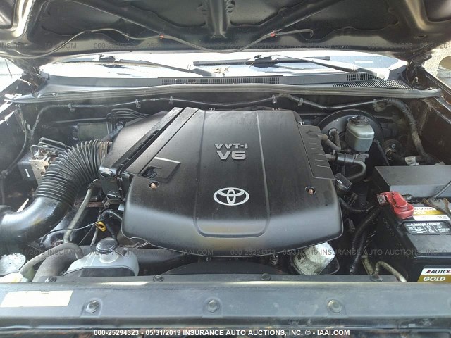 5TEUU42N77Z332758 - 2007 TOYOTA TACOMA ACCESS CAB შავი ფოტო 10