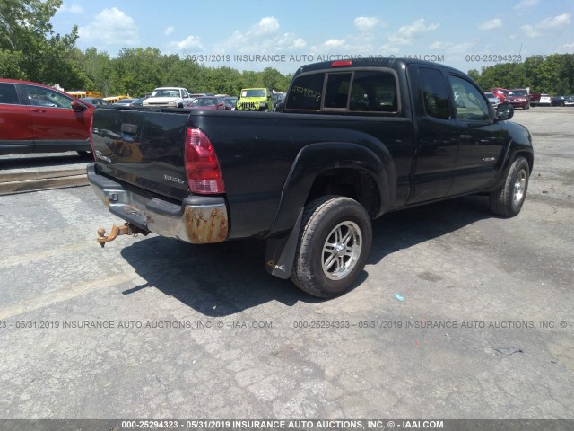5TEUU42N77Z332758 - 2007 TOYOTA TACOMA ACCESS CAB შავი ფოტო 4
