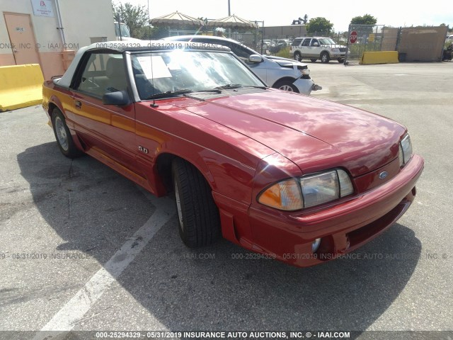 1FABP45E1JF115646 - 1988 FORD MUSTANG GT RED photo 1