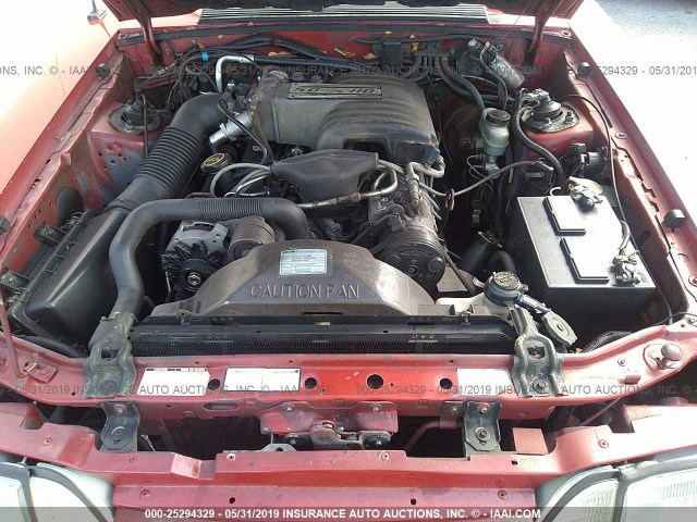 1FABP45E1JF115646 - 1988 FORD MUSTANG GT RED photo 10