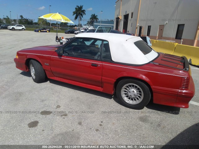 1FABP45E1JF115646 - 1988 FORD MUSTANG GT RED photo 3