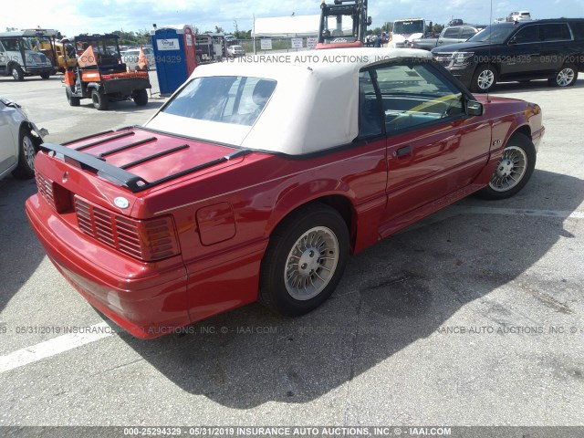 1FABP45E1JF115646 - 1988 FORD MUSTANG GT RED photo 4