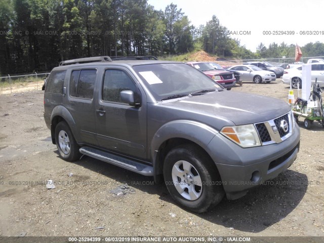 5N1AR18U16C676970 - 2006 NISSAN PATHFINDER LE/SE/XE GRAY photo 1