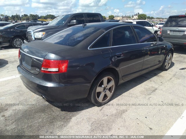 WAUAH74F78N046098 - 2008 AUDI A6 3.2 GRAY photo 4