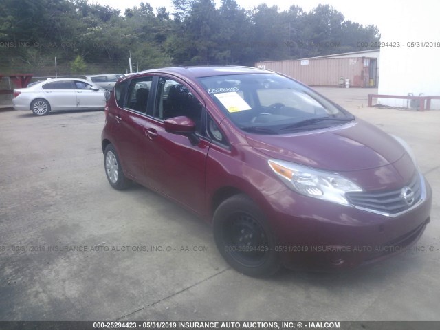 3N1CE2CP4FL411919 - 2015 NISSAN VERSA NOTE S/S PLUS/SV/SL/SR RED photo 1